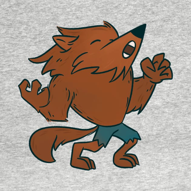 Werewolf Howling at the Moon by SycamoreShirts